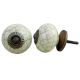 Light Yellow Crackle Ceramic Dresser Knob