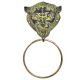 Black Brass Lion Head Towel Ring Bathroom Hardware