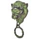 Black Green  Patina Rich Brass Lion Head Towel Ring Bathroom Hardware