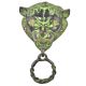 Black Green  Patina Rich Brass Lion Head Towel Ring Bathroom Hardware