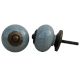 Steel Grey Crackle Ceramic Drawer Knob