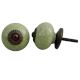 Lime Green Crackle Ceramic Drawer Knob