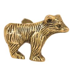 Solid Handmade Brass Bear Cabinet Knob