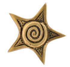 Handcrafted Star Spiral Cabinet Hardware Knobs Drawer Pulls