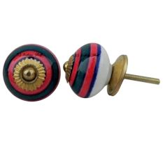 Mixed Color Striped Knob