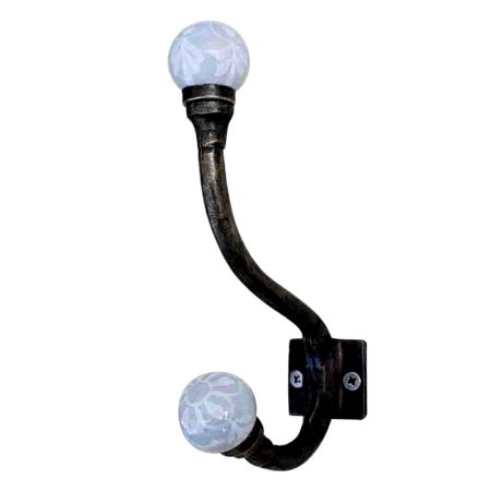 Grey Floral Hook Iron Hook-EHG-03