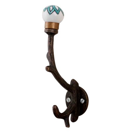 Green Black Floral Tree Hooks-EHG-56