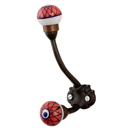 Red Black Cross Sign Iron Hooks-EHG-76