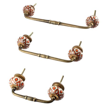 Ceramic Bridge Dresser Handles