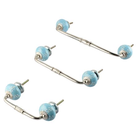 Turquoise Ceramic Bridge Door Handle Online