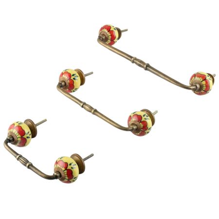 Auricula Winifred Ceramic Bridge Handle