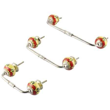 Auricula Winifred Ceramic Bridge Handle