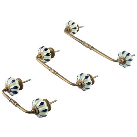 Green Drop Ceramic Bridge Handle