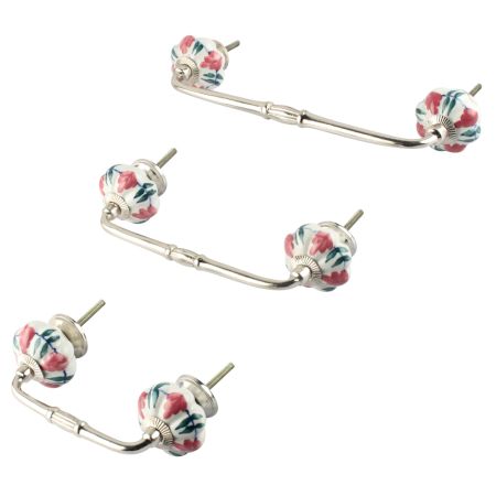 Royal Pink Ceramic Bridge Handle