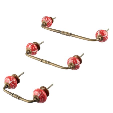 Gloriosa Ceramic Bridge Handle