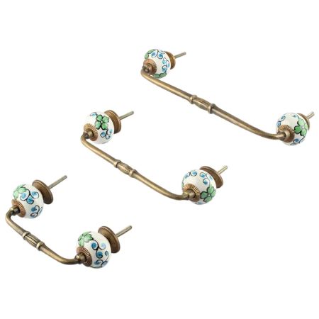 Blue Berry Ceramic Bridge Handle