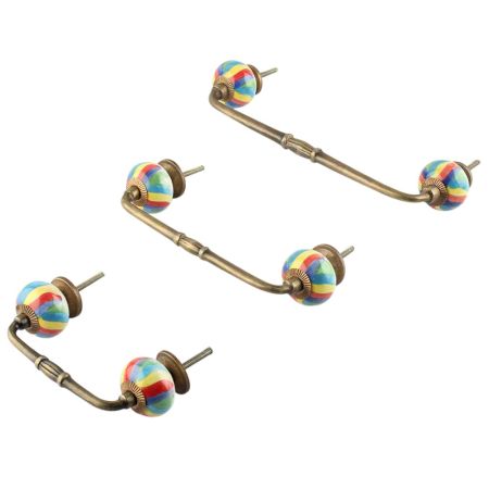 Rangoli Ceramic Bridge Handle