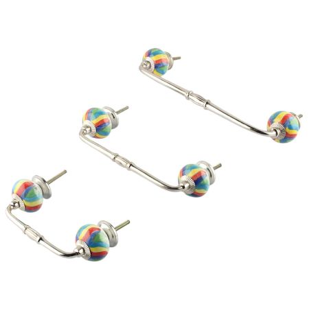 Rangoli Ceramic Bridge Handle