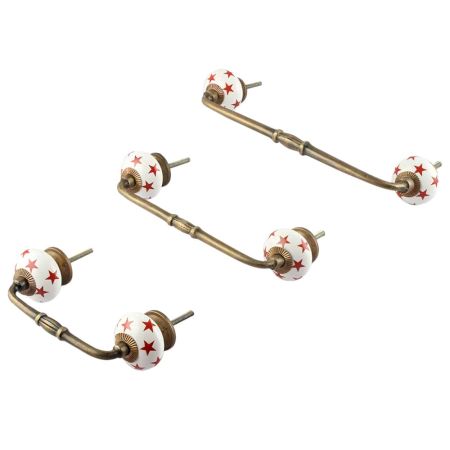 Red Star Ceramic Bridge Handle