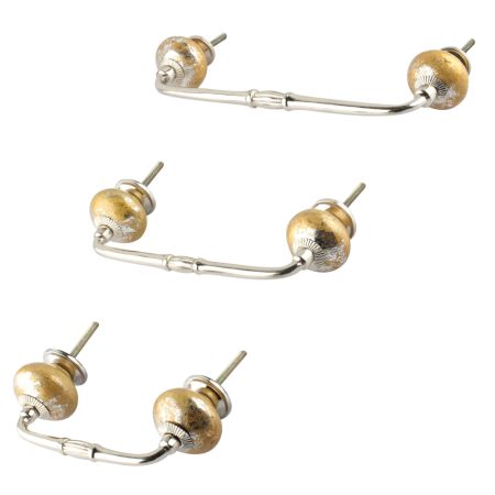 Golden Solid Ceramic Bridge Handle