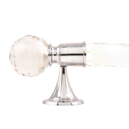 Crystal Globe Pole Finials With Transparent  Towel Crystal Pole
