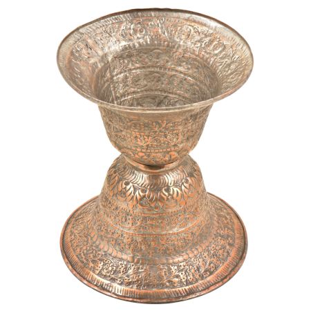 Traditional Copper Repousse Ugal-Daan(Spittoon)