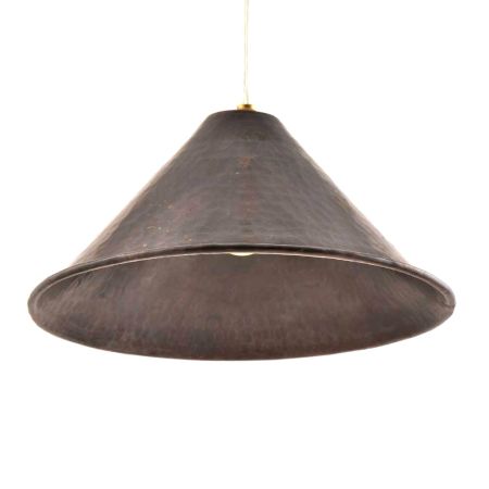 Black Conical Shaped Rustic Metal Lamp Shade