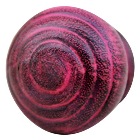 Pink Spiral Wooden Knob