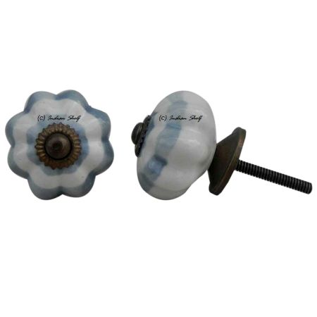 Grey Striped Medium Knob (1)