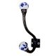 Navy Blue Floral Iron Hook-EHG-27
