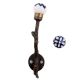 Navy Blue Floral Tree Hooks-EHG-61