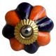 Orange Navy Blue Knob