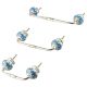 Blue Flower Ceramic Bridge Handle
