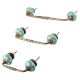 Sea Green Star Ceramic Bridge Handle