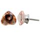 Pink Heart Glass Drawer Knob Big