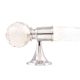 Crystal Globe Pole Finials With Transparent  Towel Crystal Pole