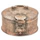 Handcrafted Embossed Or Carved Copper Indian Pandaan With Lock Handle