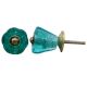 Turquoise Tulip Glass Knob