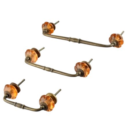 Pink Melon Glass Bridge Handle