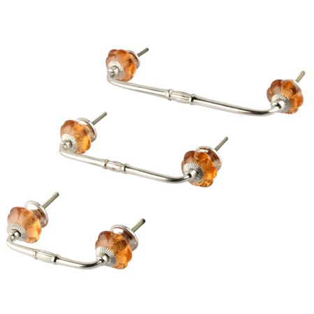 Pink Melon Glass Bridge Handle