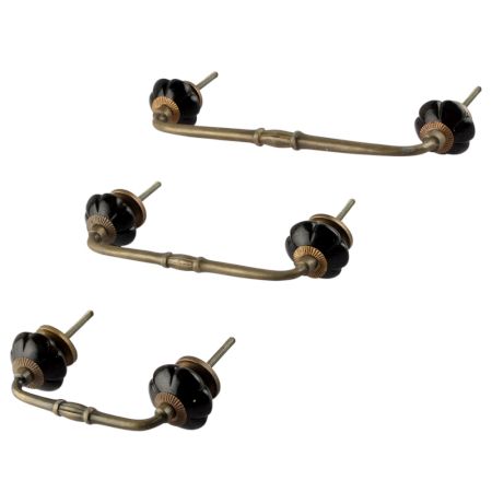 Black Melon Glass Bridge Handle