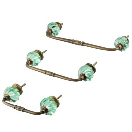 Mint Interior Cut Glass Bridge Handle