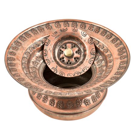 Copper Home Decor Spitoon Bowl With Lid