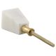 White Stone Square Dresser Knobs Online