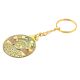 Taj Mahal Vintage 40 Year Calendar Brass Keychain