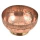 Hand Engraved Cross Pattern on  the Rim Of the Copper Bowl