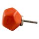 Solid Orange Octagon Ceramic Knobs Online