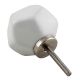 Solid White Octagon Ceramic Knobs Online