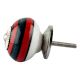Forest Green And Red Strip Ceramic Cabinet Knobs Online