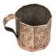 Handcrafted Floral  Repousse Cup Mug With Handle